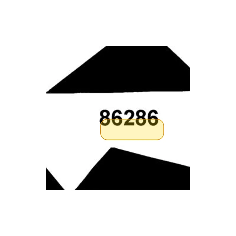 86286-LHB3-E00-T01 STRIPE L FR MOLD — diagram cutout