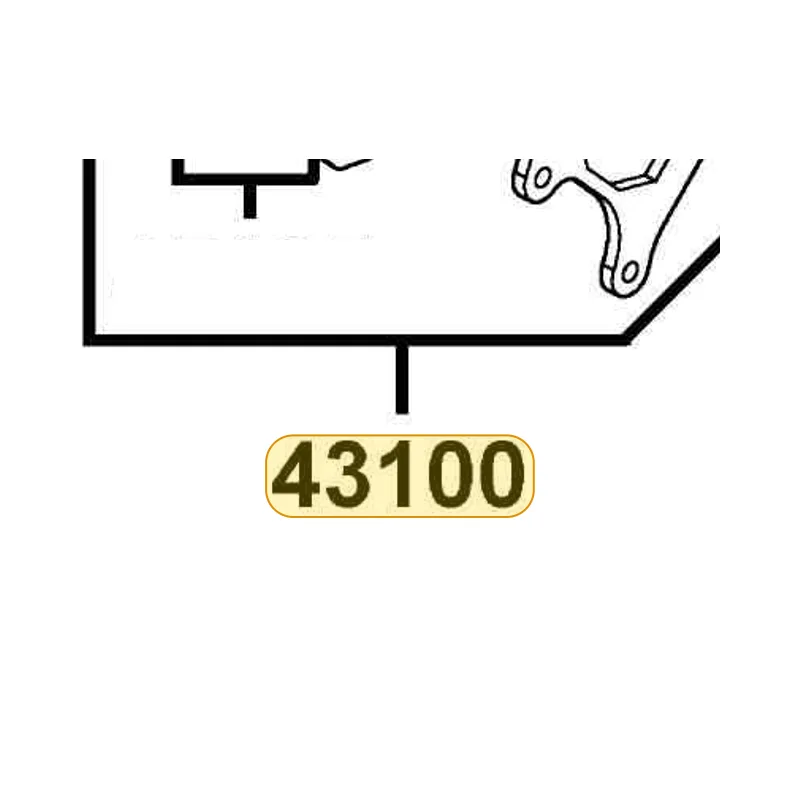 43100-KGB5-900-NJA CALIPER ASSY RR (Silver) — diagram cutout