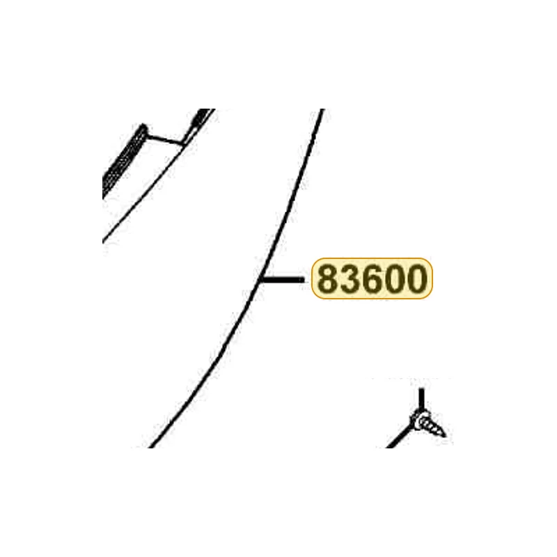83600-KGB5-900-NFP COVER SET L BODY SIDE (Dark Gray Metallic) — diagram cutout