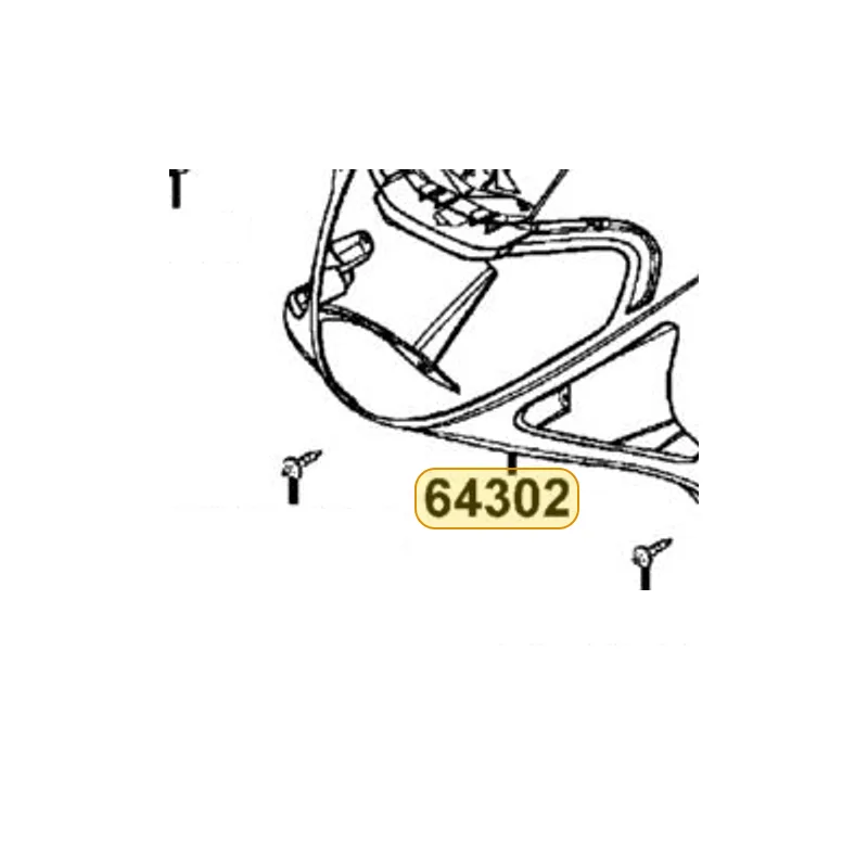 64302-KGB5-900-Y5P MOLDING FR — diagram cutout