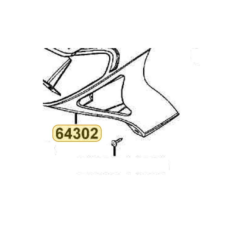 64302-KGB5-900-BHP MOLDING FR — diagram cutout