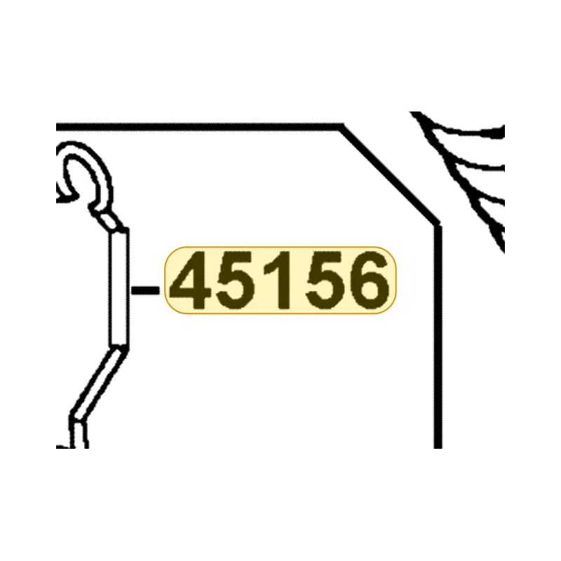 45156-KGB5-900 CLAMPER BRK HOSE — diagram cutout