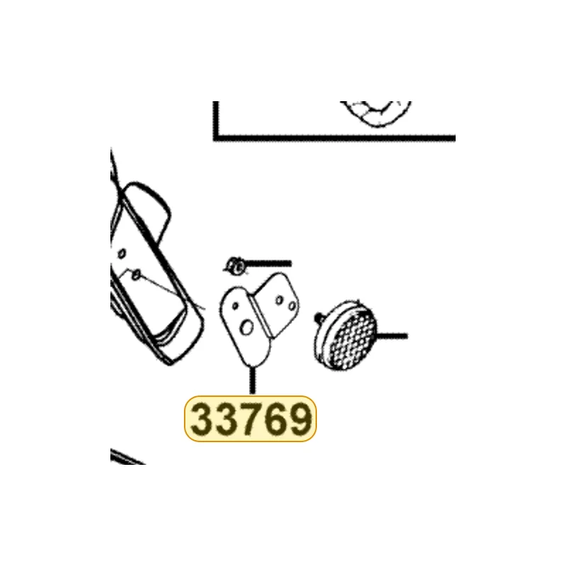 33769-KGB5-M30 L STAY REFLEX REFLECTOR — diagram cutout