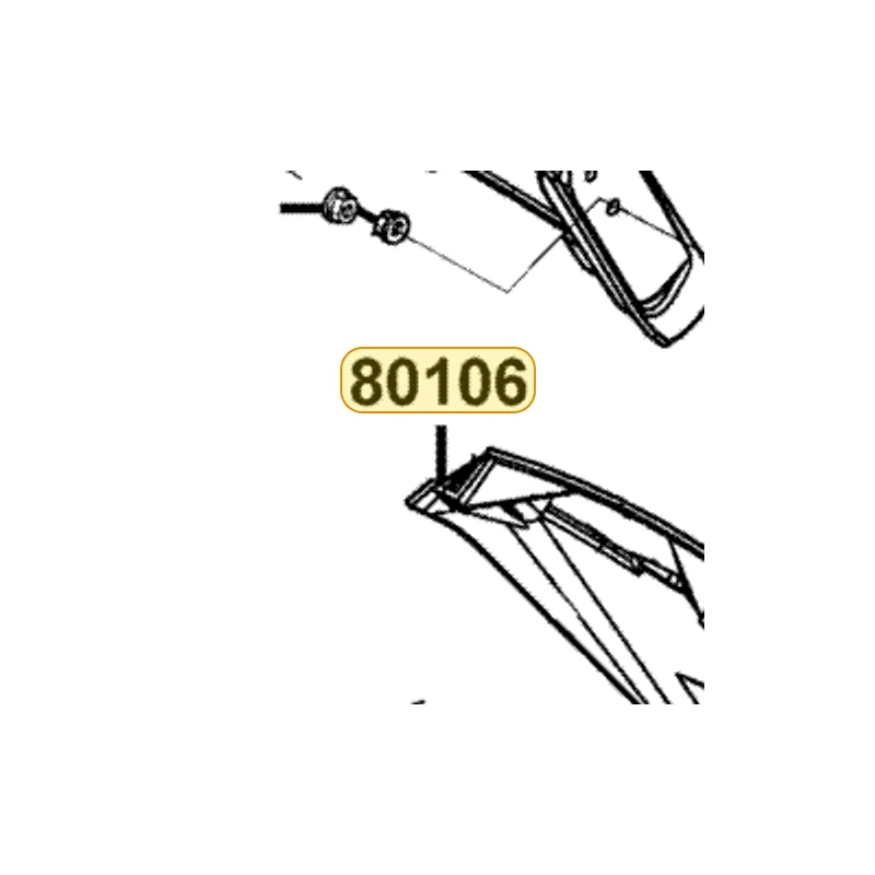 80106-KGB5-900-N1R FENDER B RR (Black) — diagram cutout