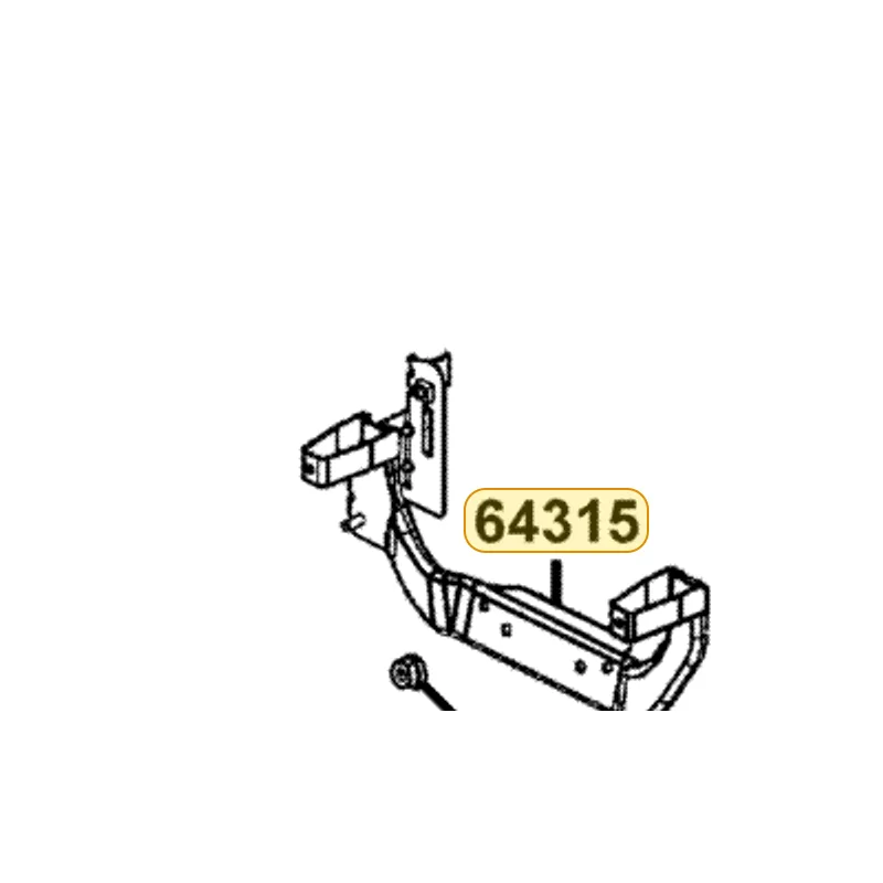 64315-KGB5-9000 STAY FR MOLDING — diagram cutout