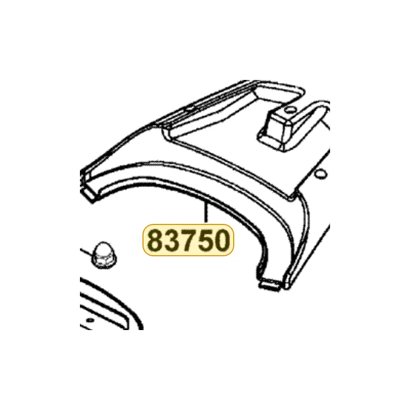 83750-KGB5-900-N1P COVER RR CENTER — diagram cutout