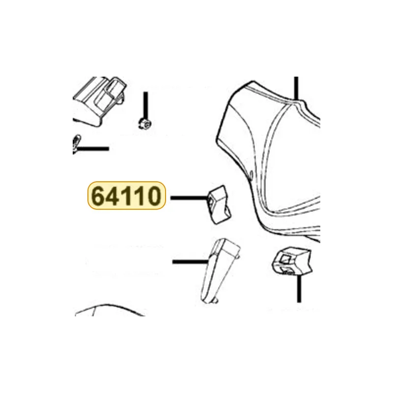 64110-LLB5-E00 BUMPER R VISOR — diagram cutout