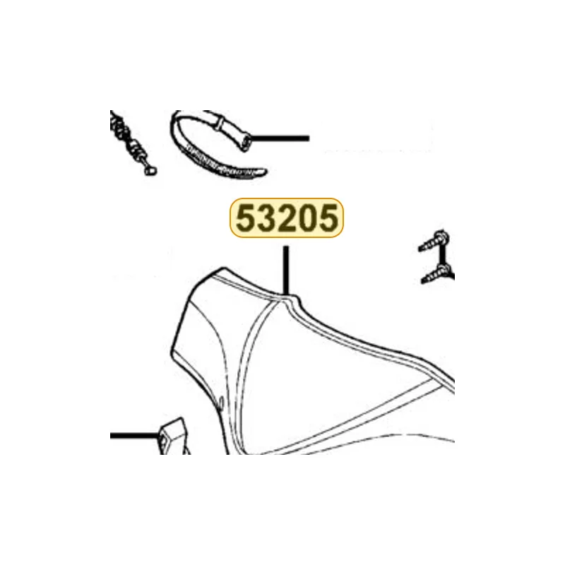 53205-LLB5-E00-N8P COVER FR HANDLE (Bright Silver) — diagram cutout