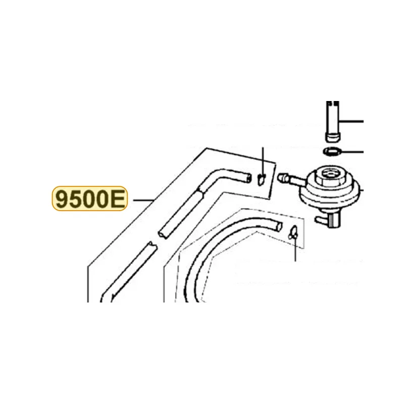 9500E-KXCX-MY0 TUBE ASSY CARB-STRAINER — diagram cutout