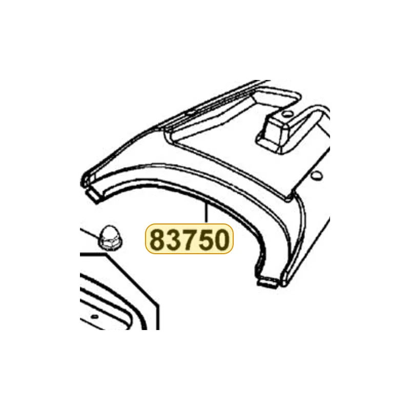83750-KGB5-900-HJP COVER RR CENTER — diagram cutout