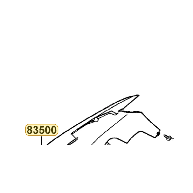 83500-KGB5-900-N1P COVER R BODY — diagram cutout