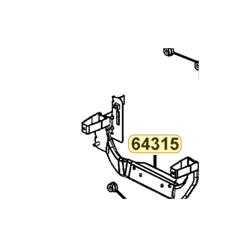 64315-LLB5-900 STAY FR MOLDING — diagram cutout