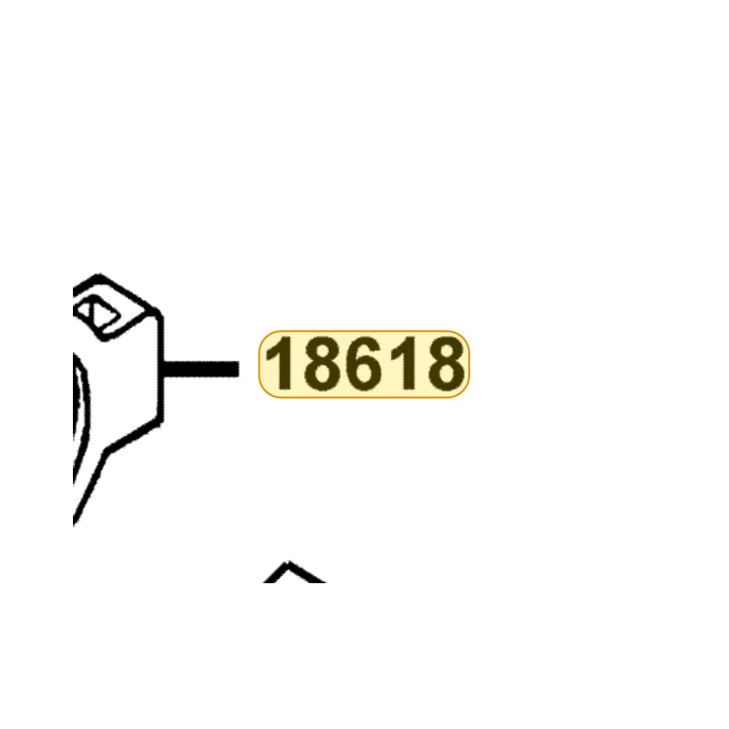 18618-KEBE-900 RUBBER AI CLEANER MOUNT — diagram cutout