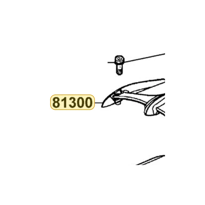 81300-KGB5-900-Y8A GRIP RR — diagram cutout