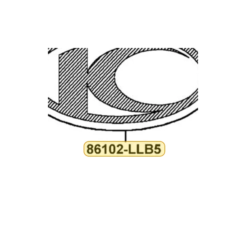 86102-LLB5-E00-T03 STRIPE K-LOGO 60MM — diagram cutout