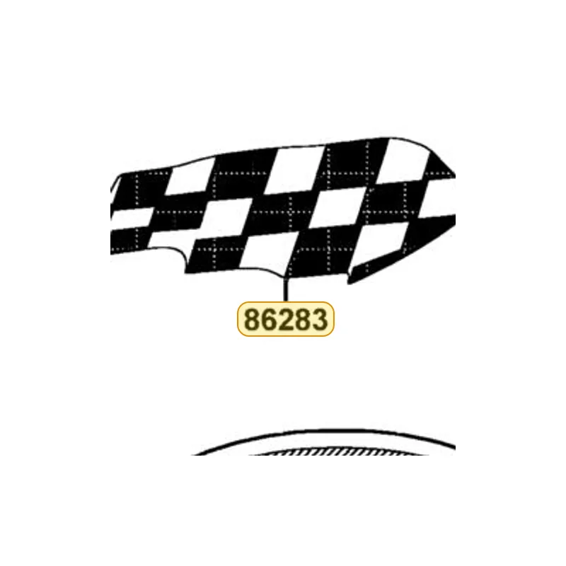 86283-LLB5-E88-T01 STRIPE L FR MOLD — diagram cutout