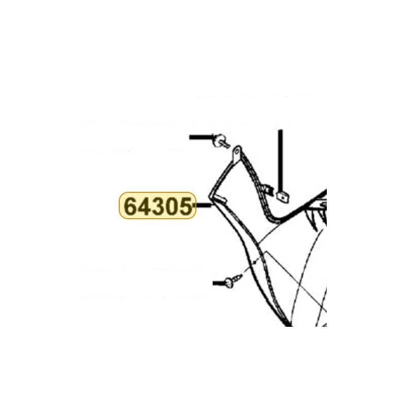 64305-KGB5-M30-BKP SKIRT R SIDE — diagram cutout