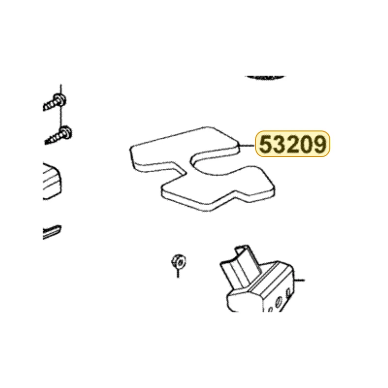 53209-KGB5-E00 SPONGE HEAT GUARD — diagram cutout