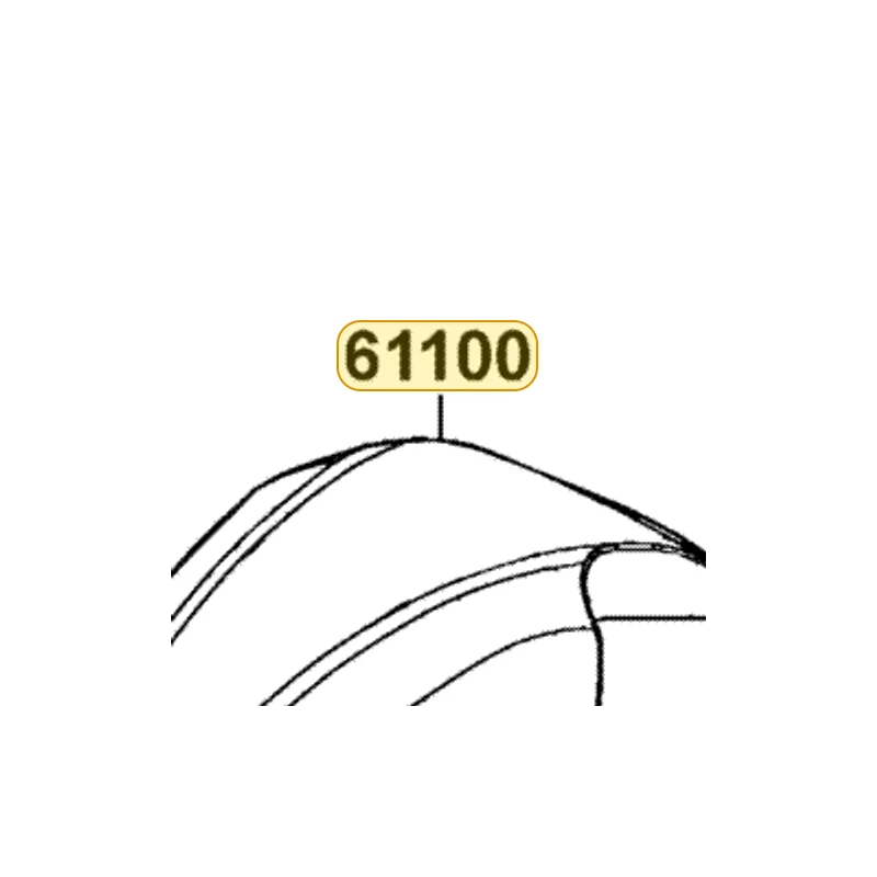 61100-KGB5-900-DK3 FENDER FR — diagram cutout