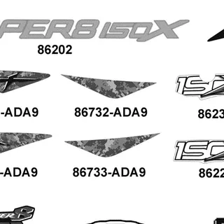 86732-ADA9-M31-T01 STRIPE R LEG SHIELD — diagram cutout