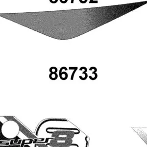 86733-LGB5-E10-T03 STRIPE L LEG SHIELD — diagram cutout