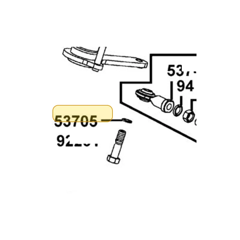 53705-LDB4-900 COLLAR SWING ARM ROD(L=3) — diagram cutout