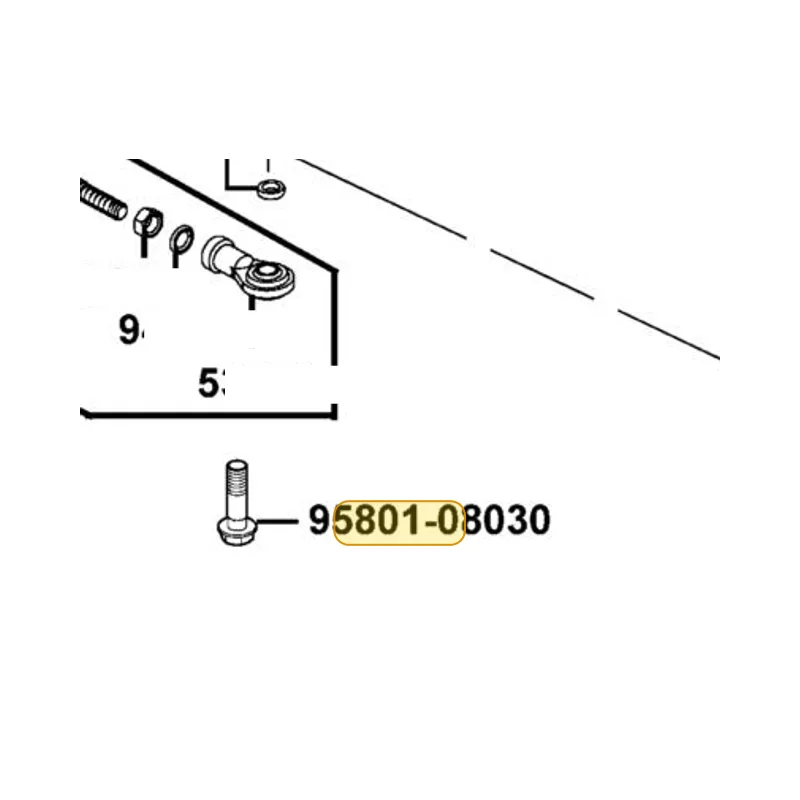 95801-08030-08G BOLT FLANGE 8*30 — diagram cutout