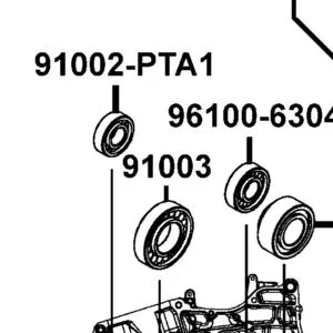 91003-ZXA6-M01 BRG, BALL RADIL 6207-9C3 — diagram cutout