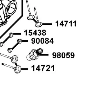 14721-ZXA6-M01 VALVE EXHAUST — diagram cutout