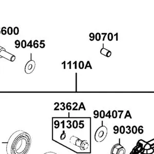 1110A-LKM8-305 CRANK CASE R/L ASSY — diagram cutout