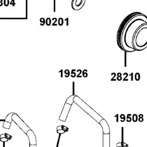 19526-LKM8-E00 OIL COOLER HOSE OIL EX — diagram cutout