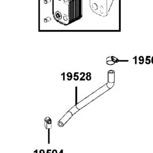 19528-LKM8-E00 OIL COOLER HOSE WATER EX. — diagram cutout