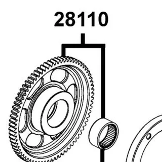 28110-ZXA6-M01 GEAR COMP.???A STARTING CLUTCH — diagram cutout