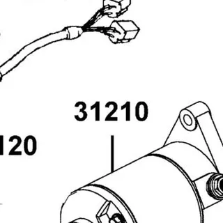 31210-ALE8-E00 MOTOR UNIT STARTER — diagram cutout