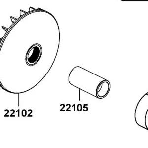 22105-LKM8-E00 BOSS DRIVE FACE — diagram cutout