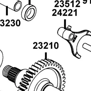 23210-ALE8-E00 SHAFT COMP MAIN — diagram cutout