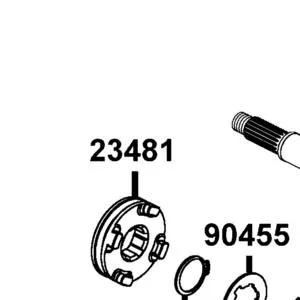 23481-PRB2-M00 SHIFT BACKWARD — diagram cutout