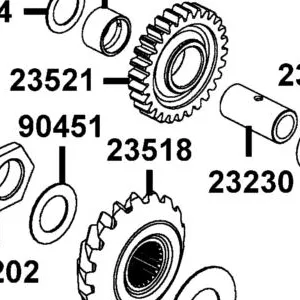 23518-ALE8-E00 BEVEL GEAR DRIVE — diagram cutout