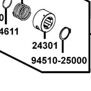 24301-ALE8-E00 CAM FORWARD GEAR SHIFT — diagram cutout