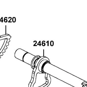 24610-LKM8-E00 SPINDLE COMP DRUM SHIFT — diagram cutout