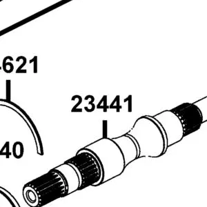 23441-ALE8-E00 SHAFT FINAL DRIVEN REAR — diagram cutout
