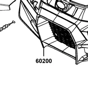 60200-AEE9-E00-N1R MUDGUARD FRONT (Black) — diagram cutout