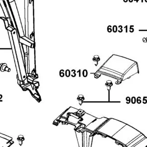 60310-ALE8-E00-N1R PANEL RH TOP COVER (Black) — diagram cutout