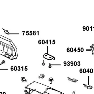 60415-ALE8-E00 BRACKET COVER — diagram cutout