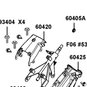 60420-ALE8-E00-N1R COVER FR STEERING (Black) — diagram cutout