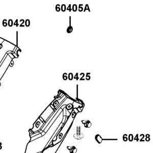 60425-ALE8-E00-N1R COVER???RR. STEERING (Black) — diagram cutout