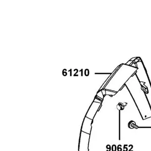 61210-ALE8-E00-N1R MUDGUARD RH FRONT (Black) — diagram cutout