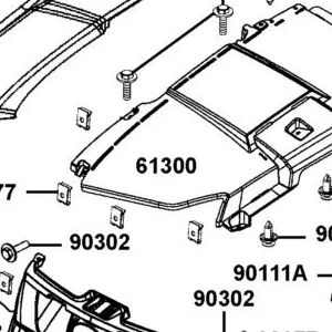 61300-ALE8-E00-GWR FENDER LH FRONT — diagram cutout
