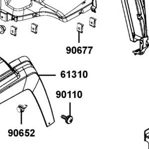 61310-ALE8-E00-N1R MUDGUARD LH FRONT (Black) — diagram cutout