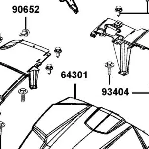 64301-AEE9-600-JJP HOOD FRONT — diagram cutout
